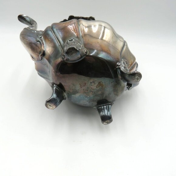 Vintage Gorham Silverplate Teapot YC1601 Rosewood Hinged Lid Footed Base - Picture 9 of 11